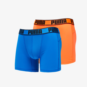 Puma 2 Pack Active Boxers Packed Blue/ Orange