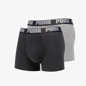 Puma 2 Pack Basic Boxers Dark Gray/ Melange