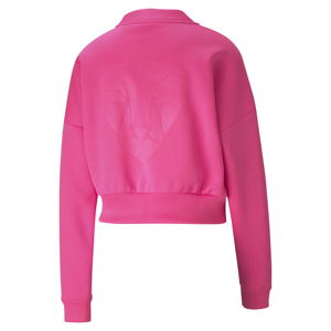Puma Train Zip Crew Sweatshirt Luminous Pink