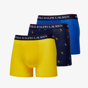Ralph Lauren Stretch Cotton Boxer Brief 3-Pack Dark Navy/ Blue/ Yellow
