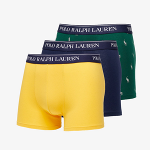 Ralph Lauren Stretch Cotton Classic Trunk 3-Pack Navy/ Dark Green/ Dark Yellow