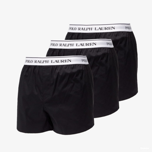 Ralph Lauren Stretch Cotton Slim Fit Trunks 3-Pack Black