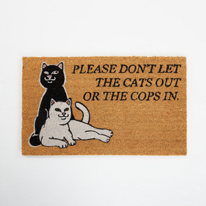 RIPNDIP Don’t Let The Cops In Rug Brown