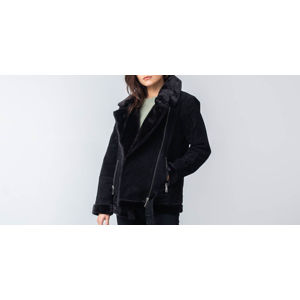 SELECTED Victoria Spilt Leather Jacket Black