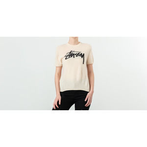 Stüssy Sidney Brushed Out Short Sleeve Sweater Natural