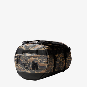 The North Face Base Camp Duffel -S New Taupe Green Painted Camo Print/ TNF Black