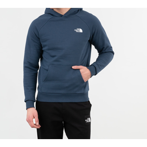 The North Face Raglan Red Box Hoodie Blue Wing