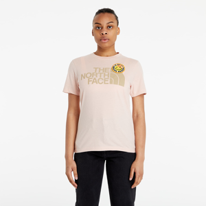 The North Face W SS Patches Tee Evening Sand Pink