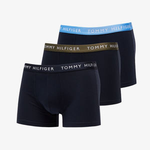 Tommy Hilfiger Recycled Essentials 3 Pack Trunks Wb Army Green/ Hydro Blue/ Desert Sky
