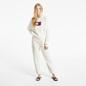 Tommy Jeans Center Flag Sweater Snow White