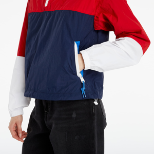 Tommy Jeans Colorblock Popover Windbreaker Jacket Deep Crimson/ Multi