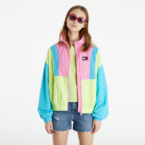 Tommy Jeans Colorblock Zip Through Jacket Faded Lime/ Multi