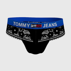 Tommy Jeans Lace Tanga Black