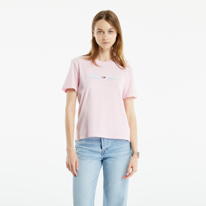 Tommy Jeans Linear Logo Tee Romantic Pink