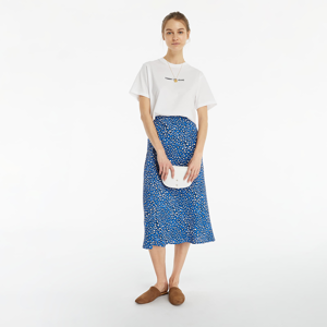 Tommy Jeans Midi Slip Skirt Abstract Leopard Print