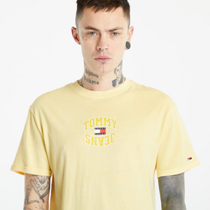 Tommy Jeans Mirror Logo Classic Fit T-Shirt Lemon Zest