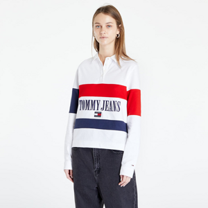 Tommy Jeans Oversized Archive Polo White