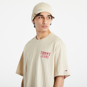 Tommy Jeans Oversized Pinstripe T-Shirt Beige