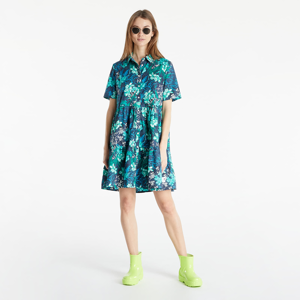 Tommy Jeans Printed Tiered Shirt Dress Island Leaf Print