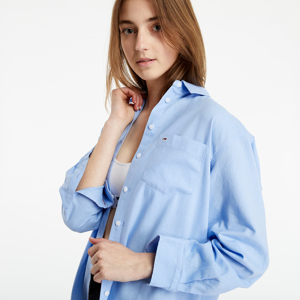 Tommy Jeans Relaxed Long Shirt Moderate Blue