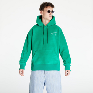 Tommy Jeans Relaxed Polar Signa Hoodie Green