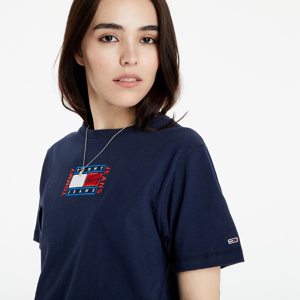 Tommy Jeans Relaxed Timeless Flag Tee Twilight Navy