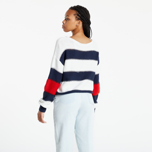 Tommy Jeans Rwb Stripe Sweater Snow White/ Multi