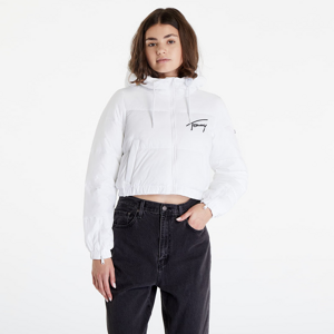 Tommy Jeans Signature Cropped Puffer Jacket White
