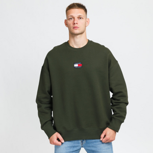 TOMMY JEANS Tommy Badge Crew Olive