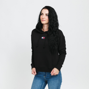 TOMMY JEANS Tommy Center Badge Hoodie Black