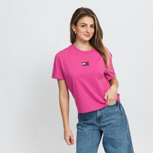 TOMMY JEANS Tommy Center Badge Tee Pink