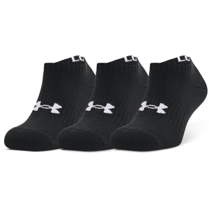 Under Armour Core No Show 3-Pack Socks Black/ White