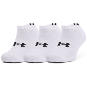 Under Armour Core No Show 3-Pack White/ Black