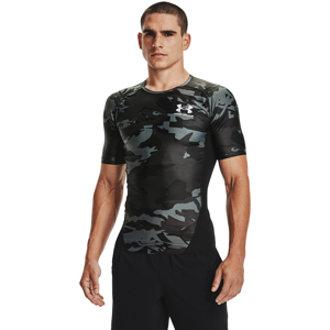 Under Armour Hg Isochill Comp Print SS Black/ White