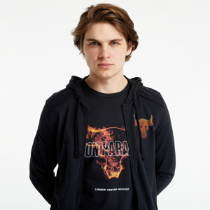 Under Armour Project Rock Terry FZ Hoodie Black/ Rogue Orange