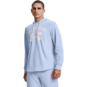 Under Armour Rival Terry Big Logo Hoodie Blue