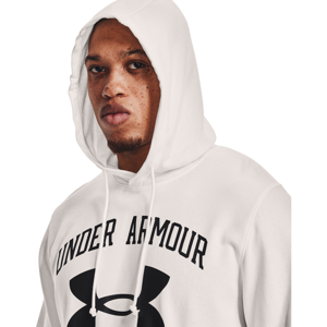 Under Armour Rival Terry Big Logo Hoodie White/ Black