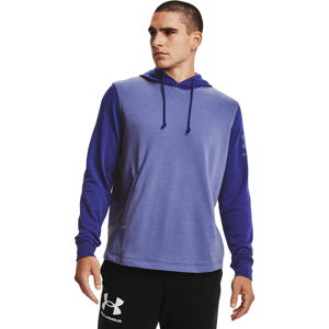 Under Armour Rival Terry Colorblock Hoodie Purple