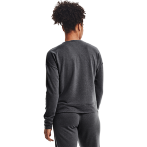 Under Armour W Rival Terry Taped Crew Gray/ Mod Gray/ Black