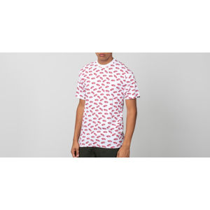 Vans All Over Distorted Shortsleeve Tee White/ Red