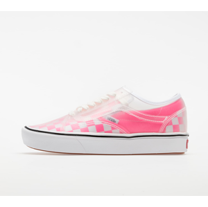 Vans ComfyCush Slip-Skool (Checkerboard) Pink/ True White