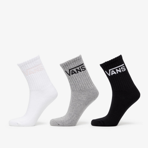 Vans Wmns Classic Crew Socks 3-Pack Classic White/ Grey Heather/ Black