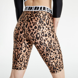 Versace Jeans Couture Logo-Waistband Shorts Leopard Print