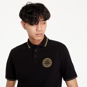 Versace Jeans Couture Polo Slim Round Small E T-shirt Black