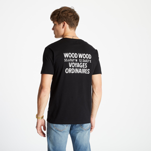 WOOD WOOD Voyages T-Shirt Black