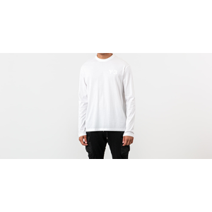 Y-3 Chest Logo Long Sleeve Tee White