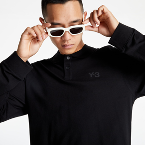 Y-3 Classic Pique LongSleeve Polo Shirt Black
