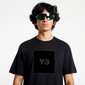 Y-3 Square Label Graphic Short-Sleeved Tee Black